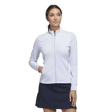 adidas Ladies Performance Textured Full Zip Jacket Crystal Sky