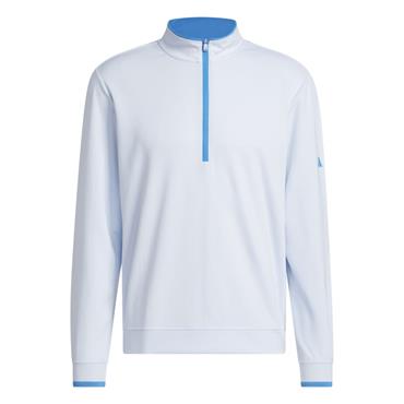 adidas Gents Lightweight Half-Zip Top Crystal Sky