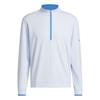 adidas Gents Lightweight Half-Zip Top Crystal Sky