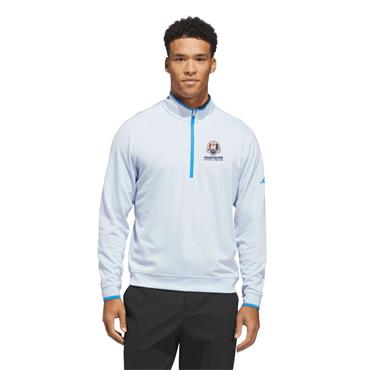 adidas Gents Lightweight ½ Zip Ryder Cup 2027 Top Crystal Sky