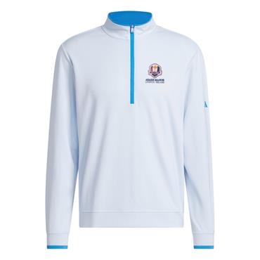 adidas Gents Lightweight ½ Zip Ryder Cup 2027 Top Crystal Sky