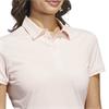 adidas Ladies Ultimate365 Tour TwistKnit Polo Shirt Blush Pink