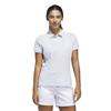 adidas Ladies Ultimate 365 Tour Twistknit Short Sleeve Polo Shirt Crystal Sky