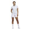 adidas Ladies Ultimate 365 Tour Twistknit Short Sleeve Polo Shirt Crystal Sky