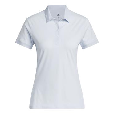 adidas Ladies Ultimate 365 Tour Twistknit Short Sleeve Polo Shirt Crystal Sky