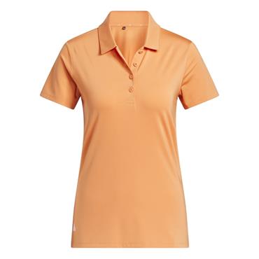 adidas Ladies Ultimate 365 Solid Short Sleeve Polo Shirt Dusky Orange