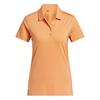 adidas Ladies Ultimate 365 Solid Short Sleeve Polo Shirt Dusky Orange