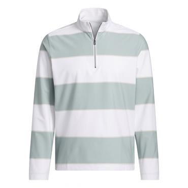 adidas Gents Ultimate365 Ruby Stripe ¼ Zip Wonder Sage - White 