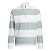 adidas Gents Ultimate365 Ruby Stripe ¼ Zip Wonder Sage - White 