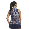 adidas Ladies Ultimate 365 Tour Printed Sleeveless Polo Shirt Collegiate Navy