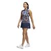 adidas Ladies Ultimate 365 Tour Printed Sleeveless Polo Shirt Collegiate Navy