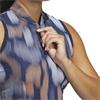 adidas Ladies Ultimate 365 Tour Printed Sleeveless Polo Shirt Collegiate Navy