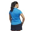 adidas Ladies Performance Short Sleeve Polo Shirt Bright Blue