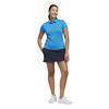 adidas Ladies Performance Short Sleeve Polo Shirt Bright Blue