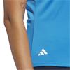 adidas Ladies Performance Short Sleeve Polo Shirt Bright Blue