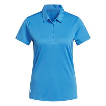 adidas Ladies Performance Short Sleeve Polo Shirt Bright Blue