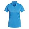 adidas Ladies Performance Short Sleeve Polo Shirt Bright Blue