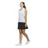 adidas Ladies Ottoman Solid Sleeveless Polo Shirt Crystal Sky