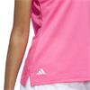 adidas Ladies Ottoman Solid Sleeveless Polo Shirt Lucid Pink