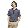 adidas Golf Originals Gents All Over Trefoil Polo Shirt Night Indigo - Chalk White