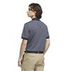 adidas Golf Originals Gents All Over Trefoil Polo Shirt Night Indigo - Chalk White