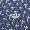 adidas Golf Originals Gents All Over Trefoil Polo Shirt Night Indigo - Chalk White