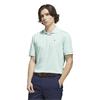 adidas Golf Originals Gents All Over Trefoil Polo Shirt Clear Mint - Chalk White