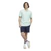 adidas Golf Originals Gents All Over Trefoil Polo Shirt Clear Mint - Chalk White