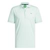 adidas Golf Originals Gents All Over Trefoil Polo Shirt Clear Mint - Chalk White