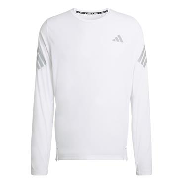 adidas Gents Iconic Running Long Sleeve Top White