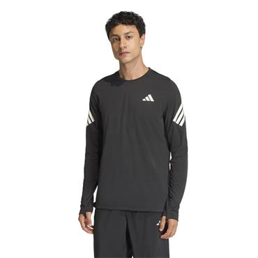 adidas Gents Iconic Running Long Sleeve Top Black 