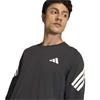adidas Gents Iconic Running Long Sleeve Top Black 