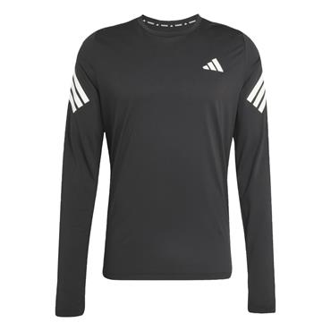 adidas Gents Iconic Running Long Sleeve Top Black 