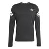 adidas Gents Iconic Running Long Sleeve Top Black 