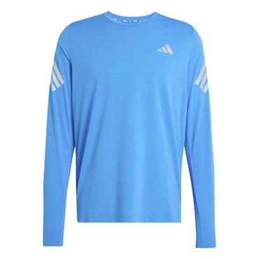 adidas Gents Iconic Running Longsleeve Top Blue