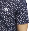 adidas Gents Ultimate365 Mesh Print CLIMACOOL Polo Shirt Collegiate Navy