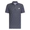 adidas Gents Ultimate365 Mesh Print CLIMACOOL Polo Shirt Collegiate Navy