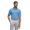 adidas Gents Ultimate365 Mesh Print CLIMACOOL Polo Shirt Lucid Ray Blue