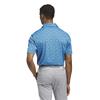adidas Gents Ultimate365 Mesh Print CLIMACOOL Polo Shirt Lucid Ray Blue