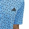 adidas Gents Ultimate365 Mesh Print CLIMACOOL Polo Shirt Lucid Ray Blue