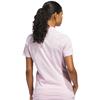 adidas Ladies  All Over Trefoil Polo Originals Clear Pink - Chalk White