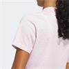 adidas Ladies  All Over Trefoil Polo Originals Clear Pink - Chalk White