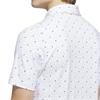 adidas Gents Ultimate365+ Soft Print Polo Shirt White - Wonder Sage