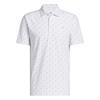 adidas Gents Ultimate365+ Soft Print Polo Shirt White - Wonder Sage