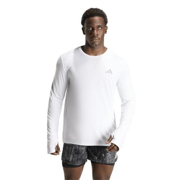 adidas Gents adi365 Running Essential Long Sleeve Top White