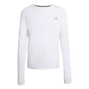 adidas Gents adi365 Running Essential Long Sleeve Top White