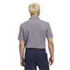adidas Golf Originals Gents Stripe Pique Polo Shirt Clear Pink - Night Indigo