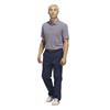adidas Golf Originals Gents Stripe Pique Polo Shirt Clear Pink - Night Indigo