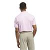 adidas Gents Ultimate365+ Soft Print Polo Shirt White - Lucid Pink