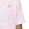 adidas Gents Ultimate365+ Soft Print Polo Shirt White - Lucid Pink